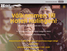 Tablet Screenshot of hotellhulingen.se